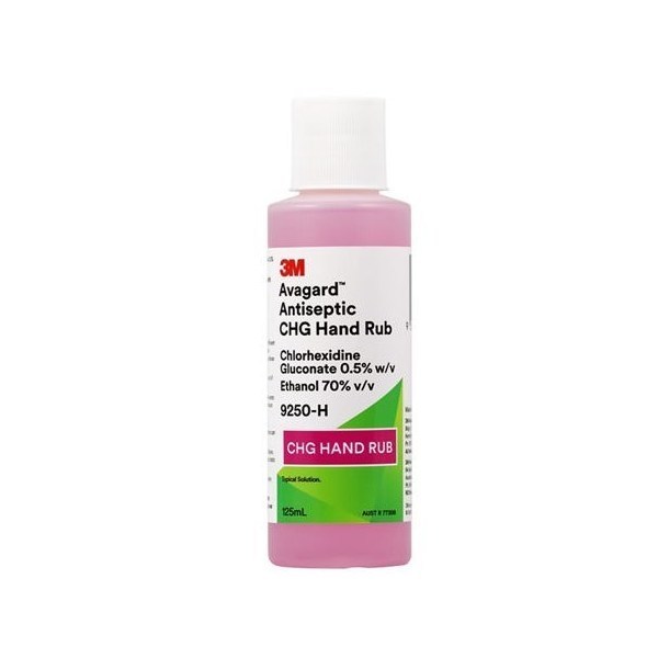 Avagard Antiseptic Hand Rub With Chlorhexidine Gluc 0.5% 125ml bottle