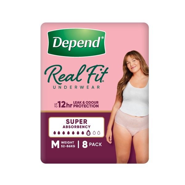 Depend Real Fit Super Women Medium Pk8