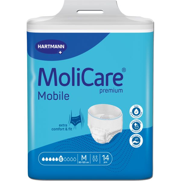 MoliCare Premium Mobile 6 Drops Medium 80-120cm 1778ml Pk14