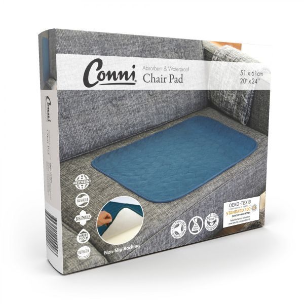 Conni Chair Pad Teal Blue Waterproof 51x61cm 1000ml