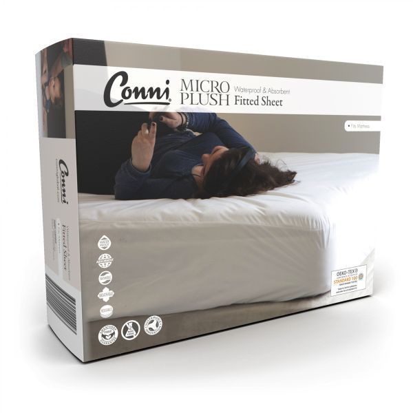 Conni Micro Plush Elasicated Sheet Waterproof Queen