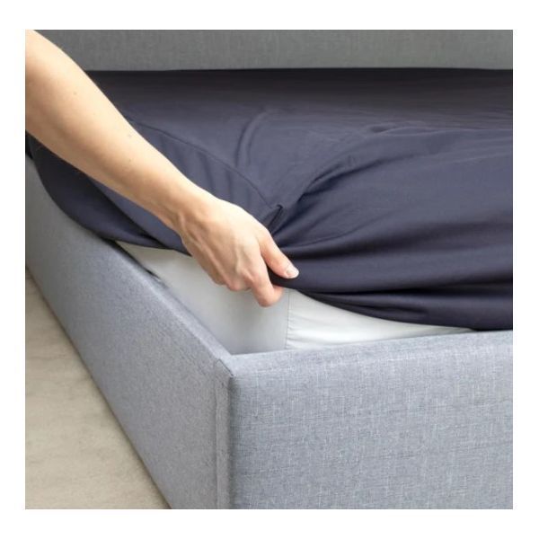 NightNDay Waterproof Fitted Sheet Navy Single