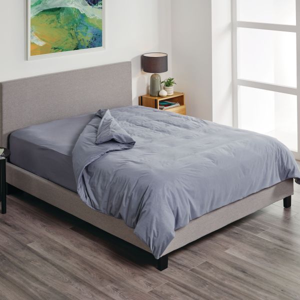Protect-A-Bed Fusion Quilt Cover Charcoal Double
