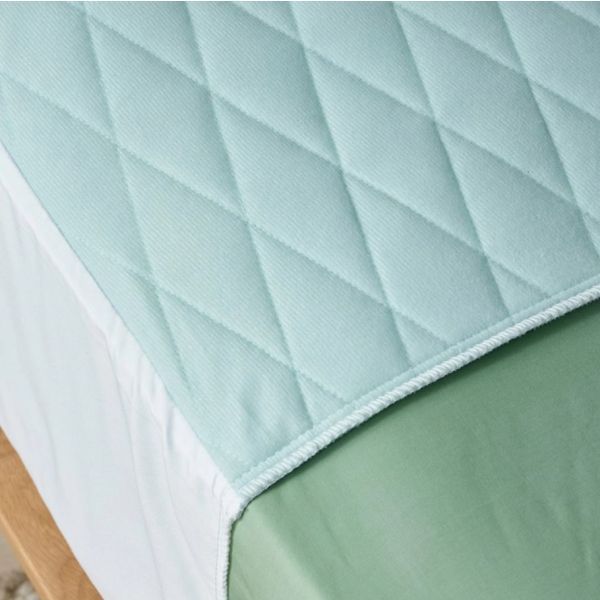 StayDry Blue-E Bed Pad 2000ml Single Bed with Wings Aqua