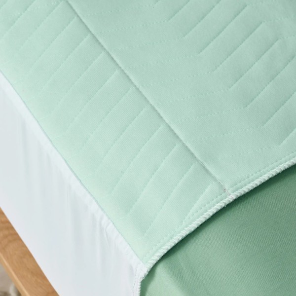Staydry Boss Bed Pad King Single With Wings Aqua