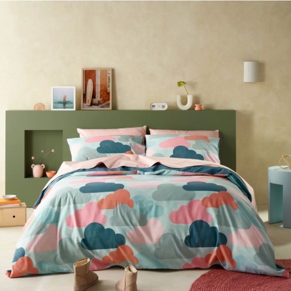 Staydry Up In The Clouds Quilt Cover Set King Bed