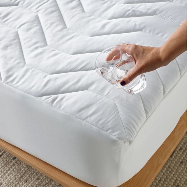 Staydry Bamboo Quilted Waterproof Mattress Protector King Single Bed