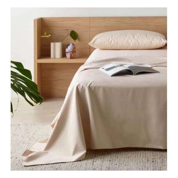 Staydry Waterproof Bamboo Fitted Sheet Sand Long Single Bed