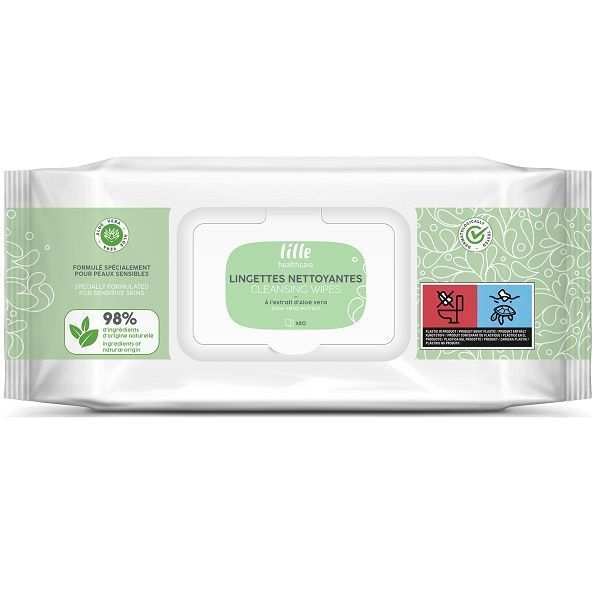 Lille Care Wet Wipes 20x22.5cm Pk80 by Lille in Other Wipes