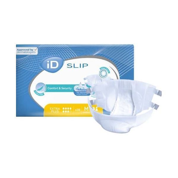 iD Slip Extra Plus Medium 80-125cm 2450ml Pk28 by iD in AllInOnes Medium