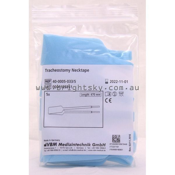 Tracheostomy Necktape Adult Pack 10 by Medtronics in Tracheostomy Tape and Straps