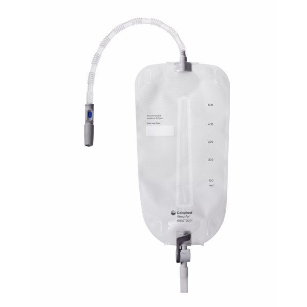 Simpla Profile Sterile Leg Bag 500ml 25cm by Simpla in Leg_Bag 500ml