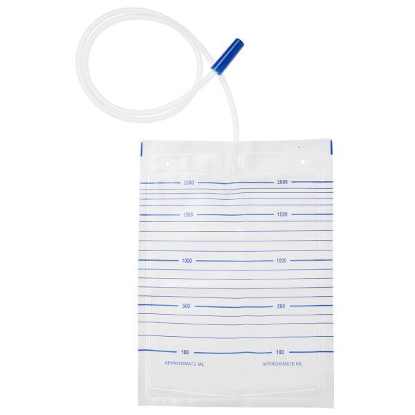 Unoquip Q2 Drainage Bag Non-Sterile 120cm Tube 2000ml Single Packed Box 200 by Unoquip in Leg_Bag >1300ml