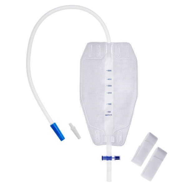 Unoquip Leg Bag Sterile 500ml 30cm Tube T-Tap Soft Back Box 10 by Unoquip in Leg_Bag 500ml
