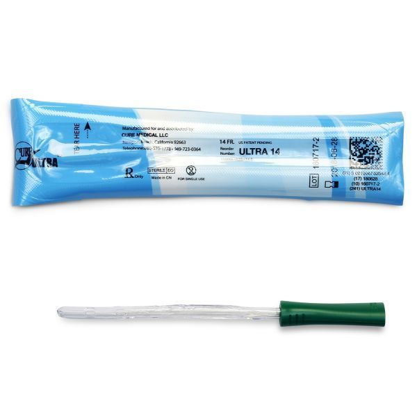 Image of Cure Catheter Ultra Pre Lubricated Female FG14 by Cure - medical product