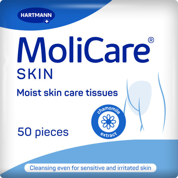 MoliCare Skin Moist Skin Care Tissues Pk50 by Molicare in Skincare Adult Wipes