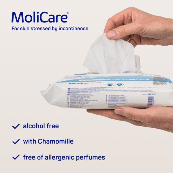 MoliCare Skin Moist Skin Care Tissues Pk50 - Image 2