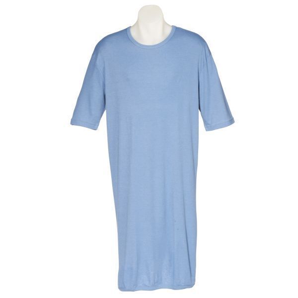 PB Nightshirt short sleeve Mid Blue Extra Large by Petal Back in Nightie and Night Shirts