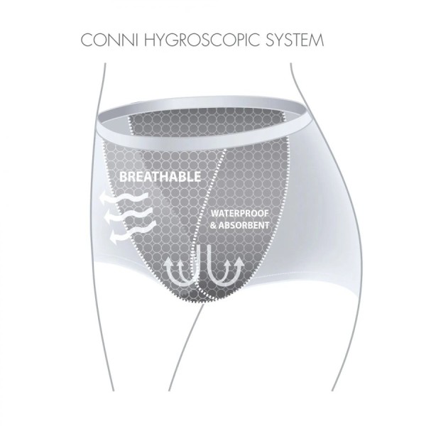 Conni Classic Shorties Underwear Size 12 Black - Image 3