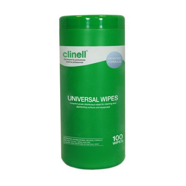 Clinell Universal Wipes Tub 100 by Clinell in Wipes