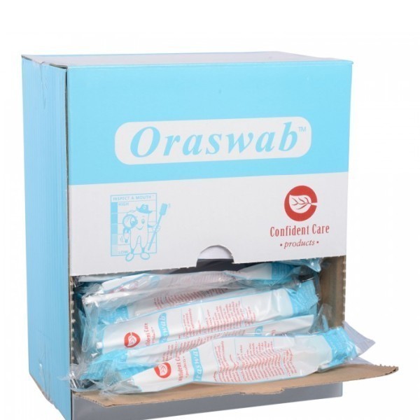 Confident Care Untreated Oral Swab Box 100 by Confident Care in Oral Swabs