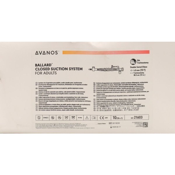 Double Swivel Elbow Tracheostomy Care 12Fr 30.5cm Ctn20 - Image 2