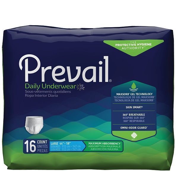 Prevail Super Plus underwear Large 112-147cm Carton 4 Packet 16 by Prevail in Pull_Ups Large