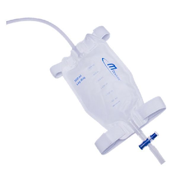 mDevices Leg Bag 500ml T Tap Non Return Valve 50cm Long Tube Silicone Lined Straps by mDevices in Leg_Bag 500ml