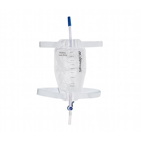 mDevice Leg Bag 750ML Lever Tap Non Return Valve 10cm by MDevices in Leg_Bag 750ml