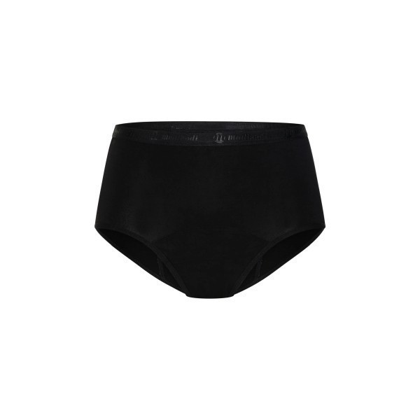 Modibodi Classic Full Brief Moderate Black Size 12/M by Modibodi in Female Size 12