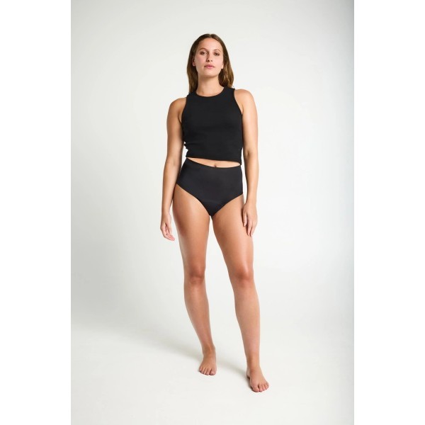 Modibodi Seamless Full Brief Moderate Black Size 12/M - Image 4