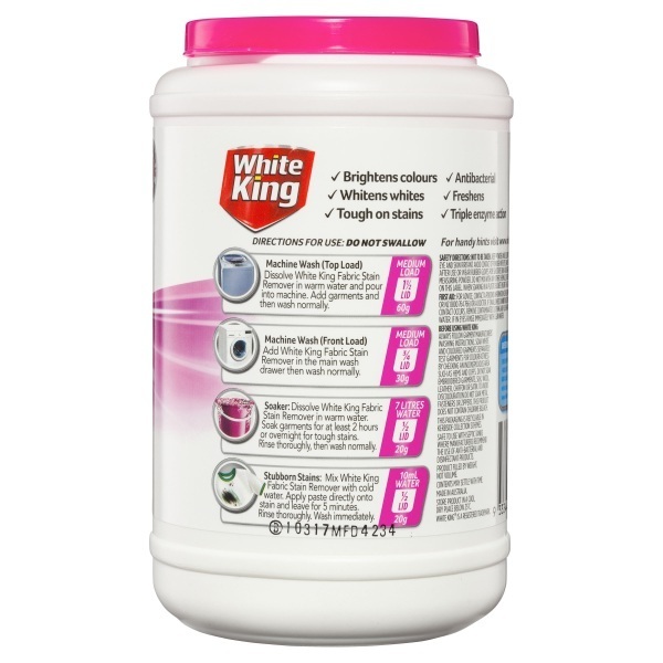 White King Fabric Stain Remover 1kg - Image 2