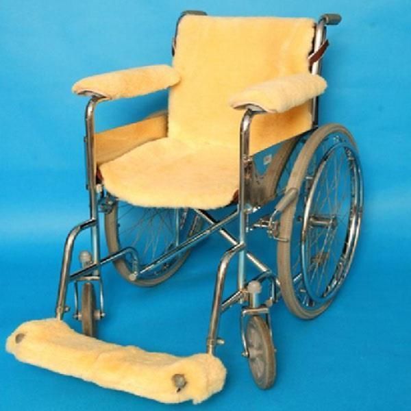 Kyda Sheepskin Wheelchair Seat and Back Gold by KYDA Leather & Sheepskin in Wheelchair