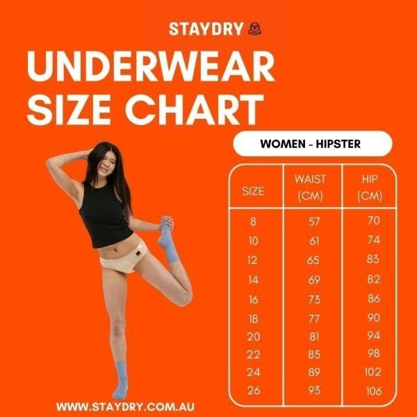 Staydry Ladies Bikini Brief Skin 250ml Size 10 Small - Image 3