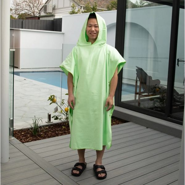 Staydry Adults Hooded Microfibre Towel Mint Green by Staydry in Other Personal Protective Equipment