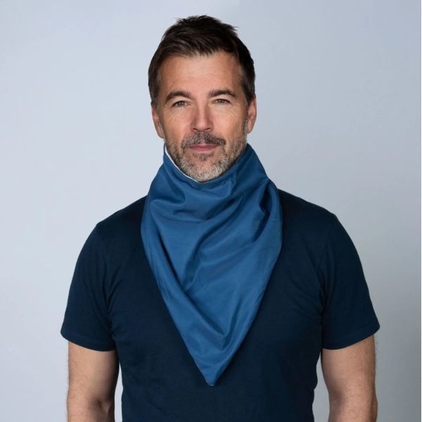 Staydry Bandana Navy Stud Closure by Staydry in Clothing Protectors