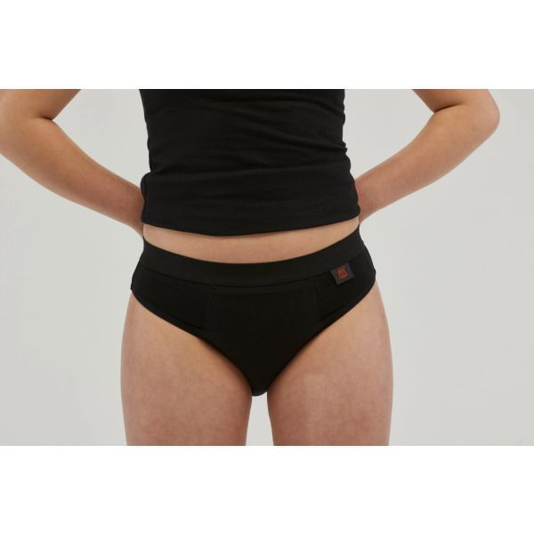 Staydry Teen Girl Undies Black 250ml Size 10-12 by Staydry in Size 10-12