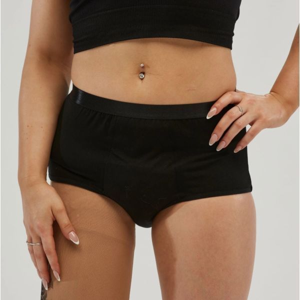 Staydry Ladies Full Brief Black 400ml Size 18/2XL by Staydry in Female Size 18