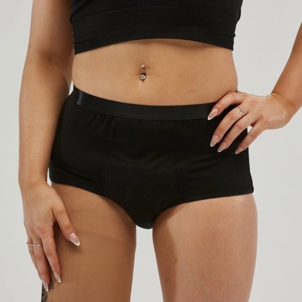 Staydry Ladies Full Brief Black 250ml Size 16/XL by Staydry in Female Size 16