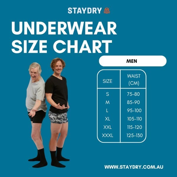 Staydry Mens Trunk Black 400ml Size XXL - Image 3