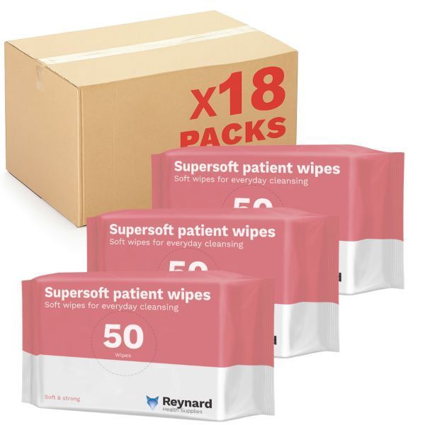Reynard Super Soft Patient Wipes Box 50 - Image 2