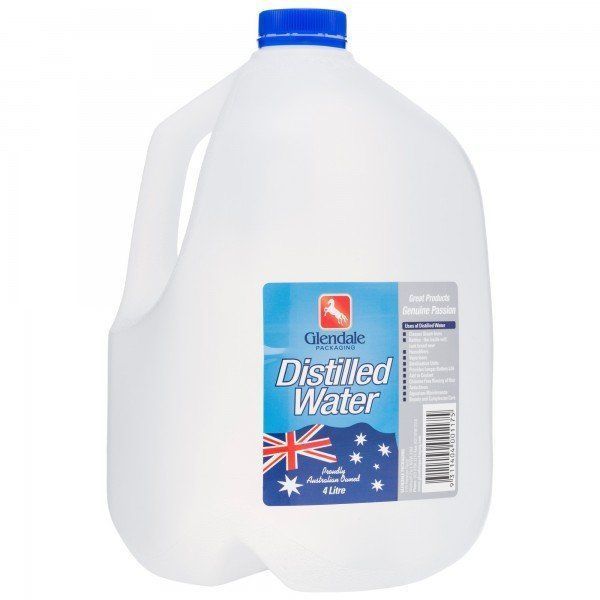 Distilled Water 4 Litre Carton of 3 by Glendale in Solutions