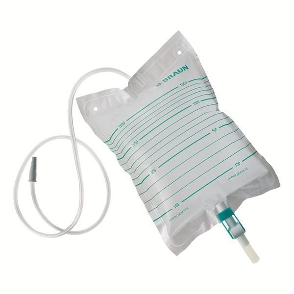 Urimed 1500ml Bag Non-Sterile 90cm lever tap Box 10 by Urimed in Night_Bag_and_Bottle less 2000ml