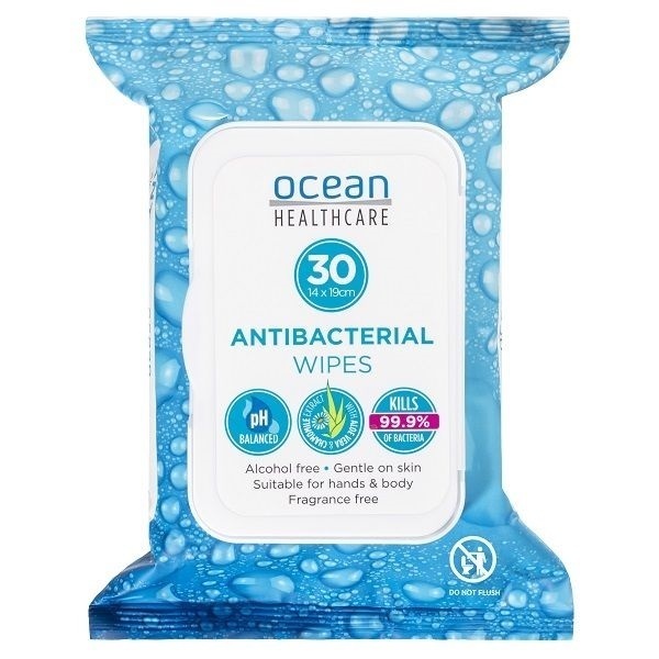 Ocean Antibacterial Travel Wipes Pk30 by Ocean in Antibacterial Wipes