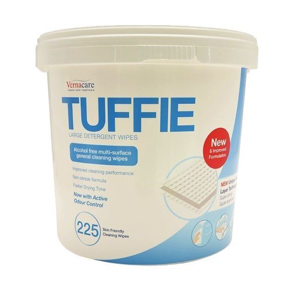 Tuffie Tuffie Detergent Wipes 225/tub product image for SEO and accessibility