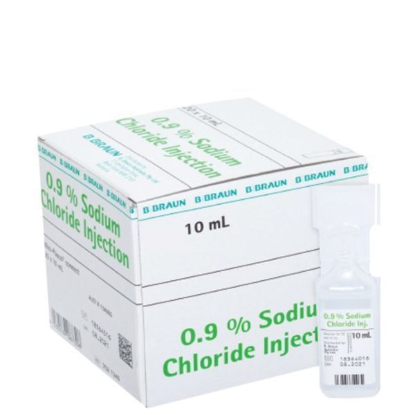 B.Braun Sodium Chloride For Injection 0.9% Ampoule 10ml product image for SEO and accessibility