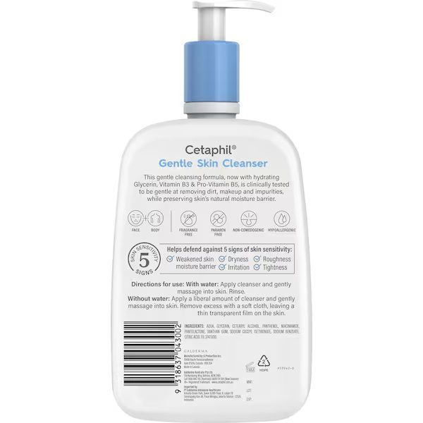 Cetaphil Gentle Cleanser 1L - Image 2