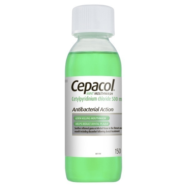 Cepacol Cepacol Antibacterial Mouthwash 150ml Mint product image for SEO and accessibility