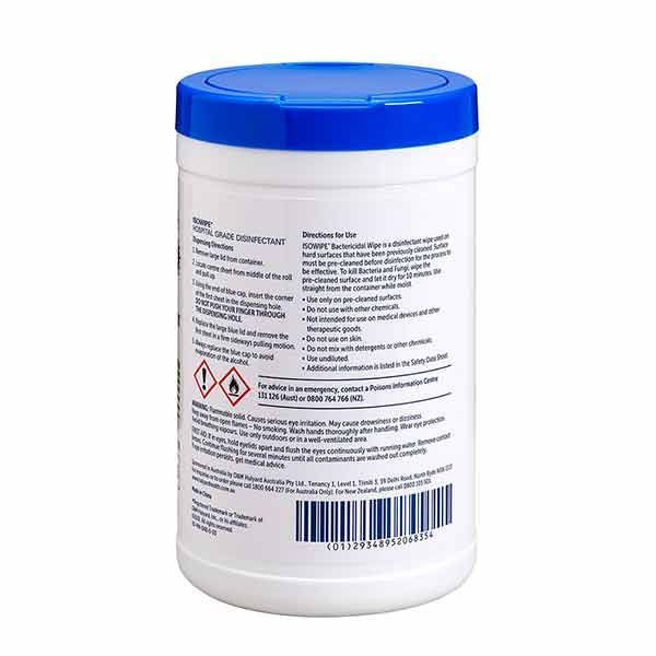 Isowipe Disinfecting Wipes Canister 75 - Image 2
