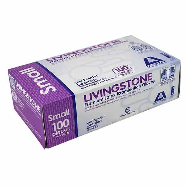 Livingstone Livingstone Glove Latex low powder Small Box 100 product image for SEO and accessibility